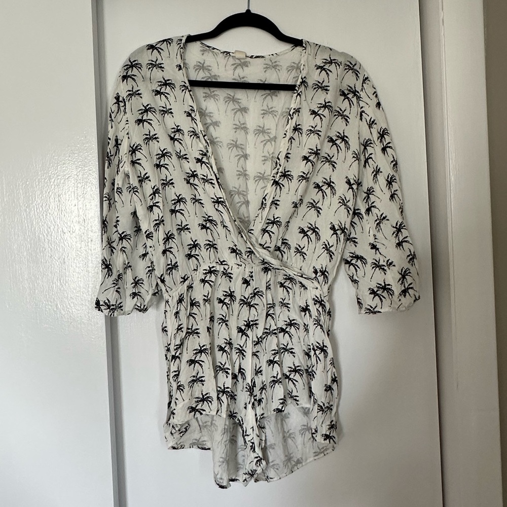 Elan Palm Tree Romper